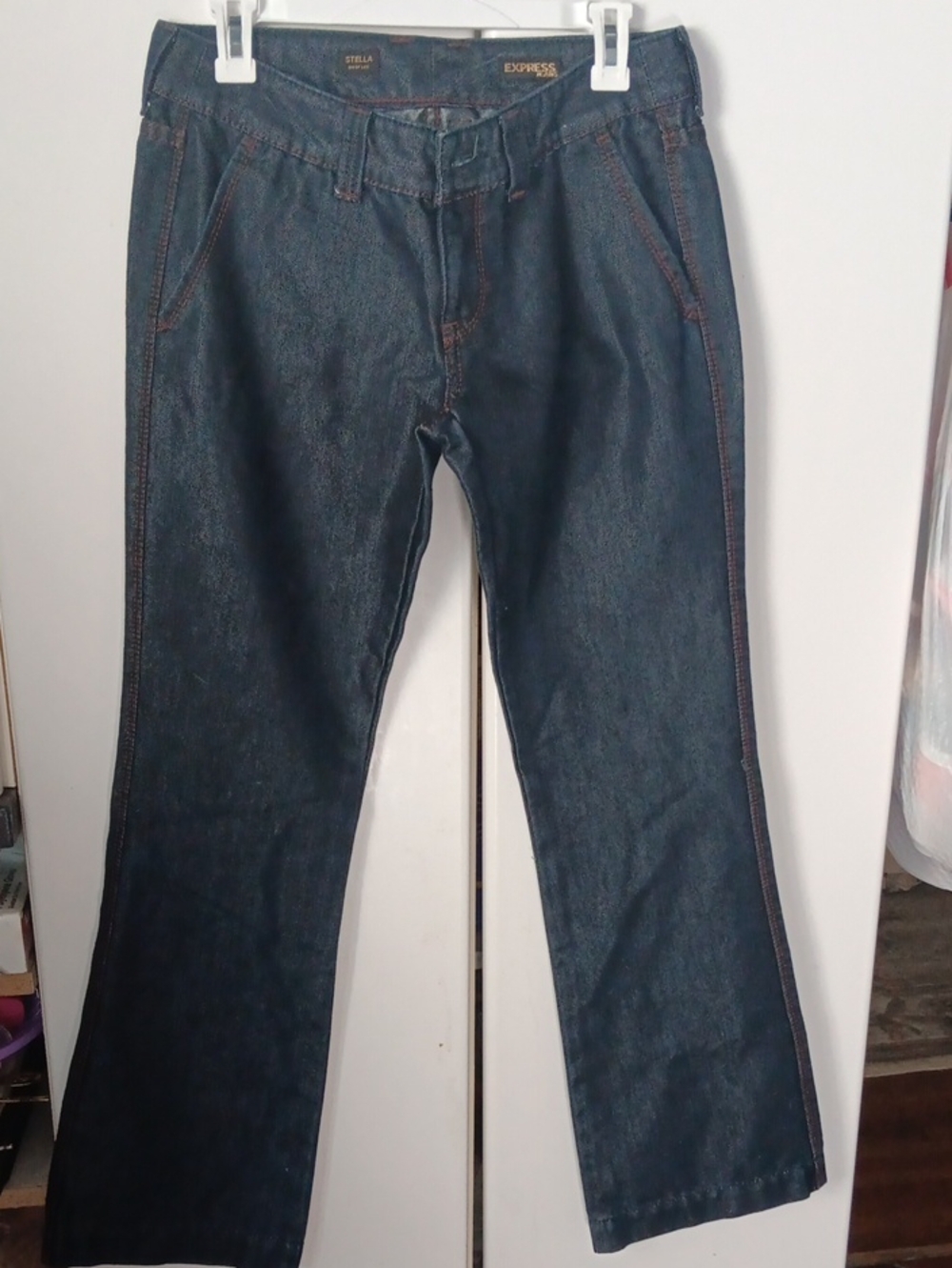 Express Women's Dark Blue Bootcut Jeans